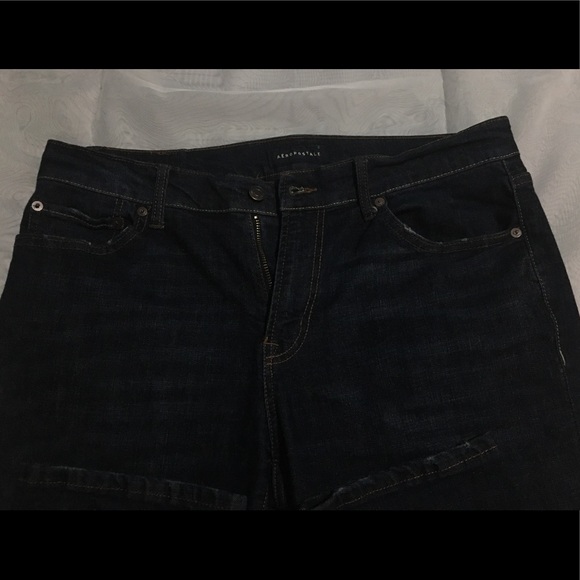 Men’s 34/30 slim dark wash stretch jeans - Picture 4 of 7